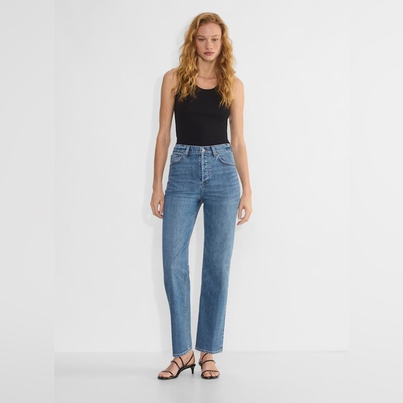 Denim Forum The Arlo Hi-rise Straight Jean , sz 25 - Picture 1 of 16